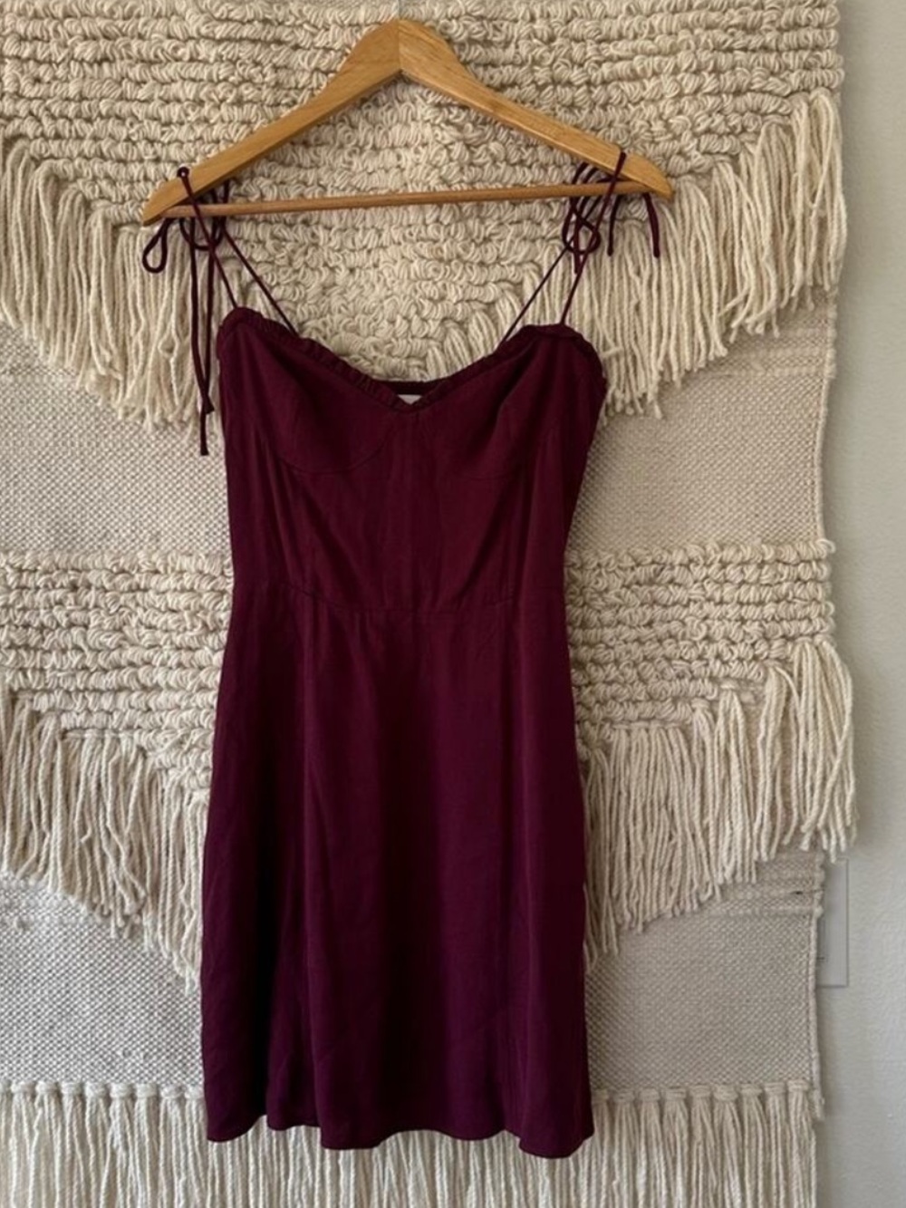Aritzia Wilfred Fable Bustier Mini Dress